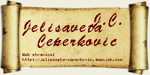 Jelisaveta Čeperković vizit kartica